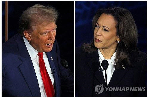 트럼프(왼쪽) 전 대통령과 해리스 부통령[로이터=연합뉴스 자료사진]